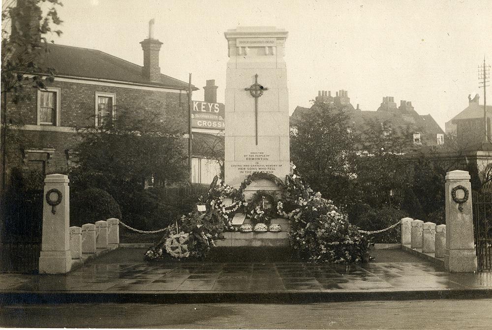 Edmonton Green War Memorial built in 1923,