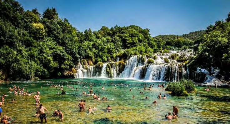 03. KRKA WATERFALLS NP & TROGIR A breathtaking natural beauty and rich cultural heritage Full-day Tour Krka National Park lies about 10 km inland from Šibenik in this part of Dalmatia.