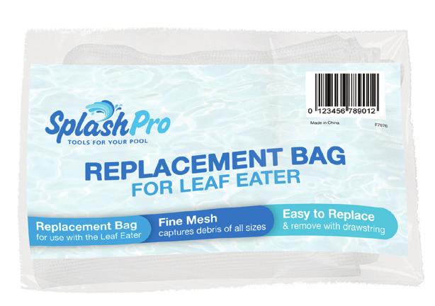 ACCESSORIES REPLACEMENT DEEP BAG FOR F7028 Replacement Leaf Net: for use with the Aluminum Leaf Rake Easy to Replace: with no sharp