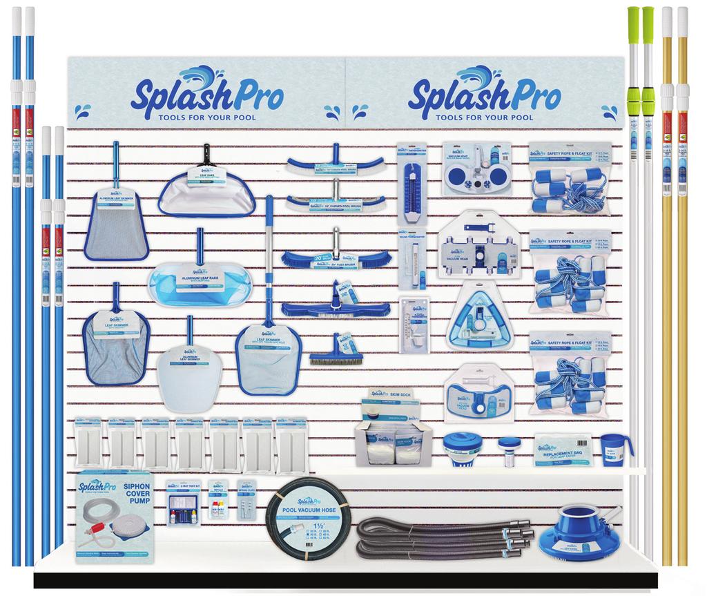 PLAN-O-GRAMS Your customers will be able to easily find all of SplashPro offers four categories of products the maintenance products they need to keep for targeted selling.