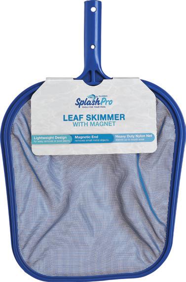 SKIMMER W/ NET Durable Aluminum Frame: for extra strength Mar-Resistant Plastic Rim: prevents scratching on pool