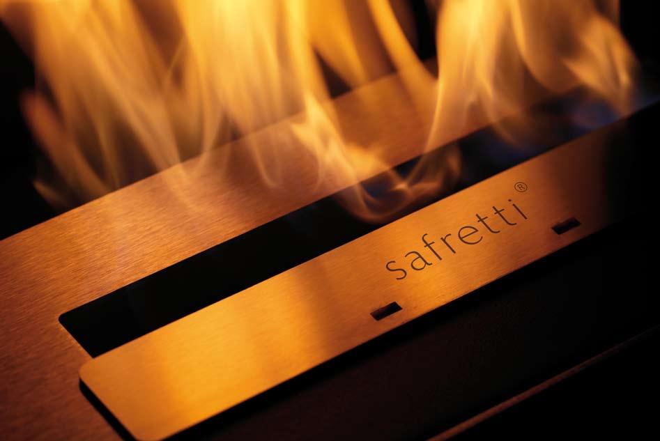 Safretti decorative firespaces have a unique design and a high-quality finish. A combination of exclusive design and the warmth of fire.