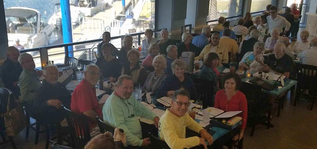 It was a huge success with 28 members and 5 guests, arriving by land and sea!! The February luncheon will be at The Lighthouse Waterfront Restaurant, an old favorite, on Wednesday, February 13, 2019.