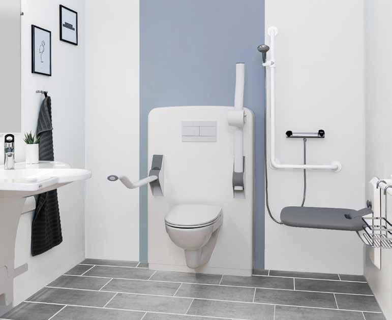 THE BEST SOLUTION FOR WALKING-IMPAIRED If you are walking-impaired, your bathroom products must be stable so that you can use them for support when moving around in the room.