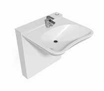 Storage space on the washbasin Cleaning-friendly design Choose between standard,