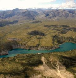 3.5.1 Canyon Ranges HSas Ecoregion The landscape surrounding Carcajou Lake is typical of lowelevation areas subject to a High Subarctic Cordilleran climate, with sparse spruce woodlands on westerly