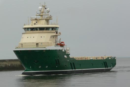 Skandi Captain is an MT 6009 design PSV, built in 2003, that has an overall length of 74.3m, breadth of 16.4m, and an accommodation capacity for 21 persons.