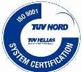 COMPANY PROFILΕ Last but not least, Karagiannis Group is certified by TÜV HELLAS with ISO 9001: 2000 / EN ISO 9001: 2000 with certificate reference number 0410011759 Ε9 until 2015 according to
