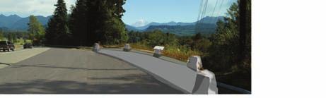 This photo simulation shows the view to Mt Adams after tree
