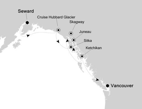 SEWARD (ANCHORAGE), AK to VANCOUVER Whether you choose to marvel at the horizons