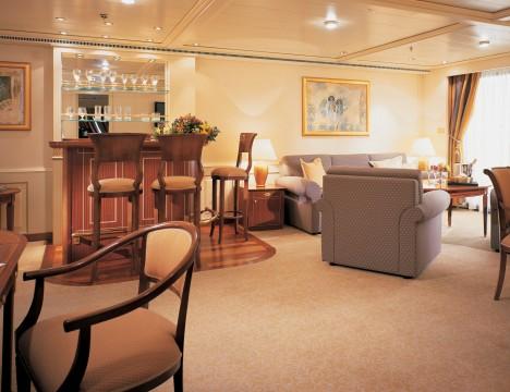 door. Select your suite and Request a Quote - guests who book early are rewarded with the best fares and ability to select their desired suite CATEGORY DIMENSIONS FARES FROM (PER GUEST) OWNER S SUITE