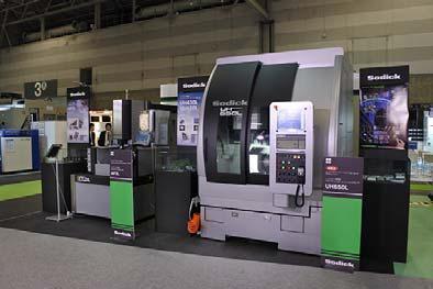 Exhibits comprised five state-of-the-art linear motor driven machines and related product groups, such as the linear motor driven wire electric discharge machine entry model "VL600Q," presented for