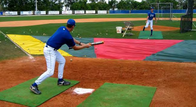 Page 8 BASEBALL TURF PROTECTORS BP Zone INFIELD TURF PROTECTOR SUPER SPIKE RESISTANT VIPOL Matrix Mesh Now available in 23 standard colors (see chart on back cover) and a size to