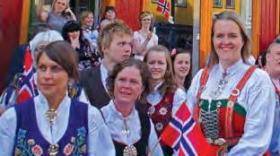 HURTIGRUTEN May 17 On Norwegian Indepen - dence Day, May 17, join the celebration with parades and festive music and see the country s many different traditional costumes.
