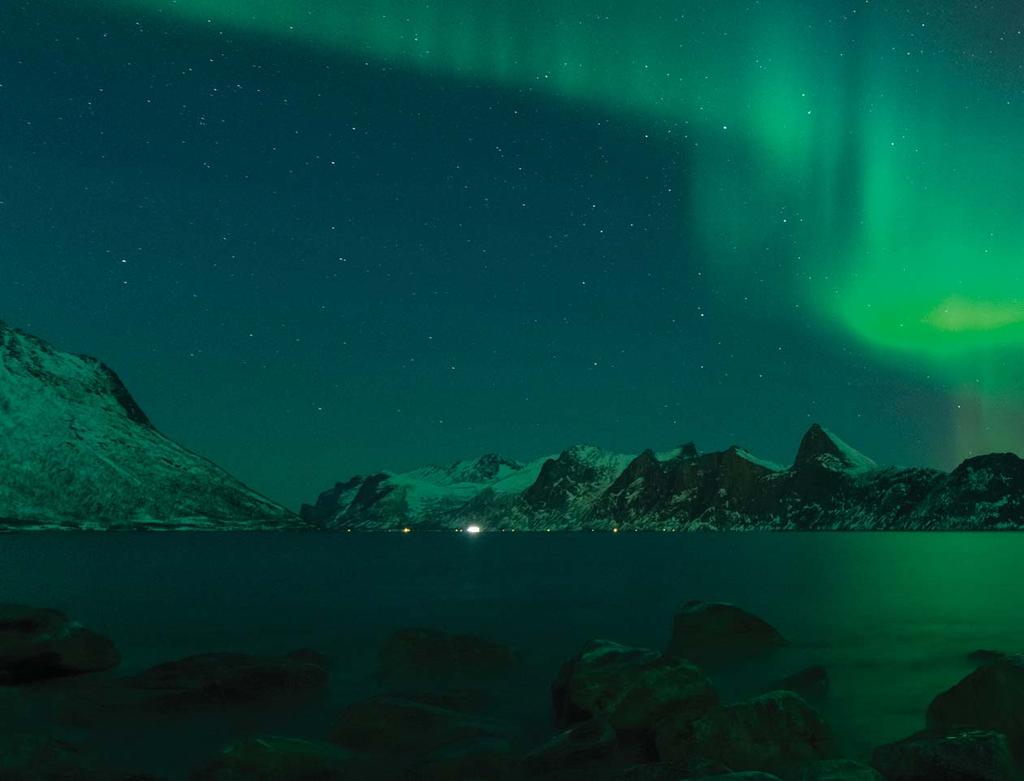 NOVEMBER FEBRUARY Sailing with Hurtigruten provides the best chances to experience the northern lights