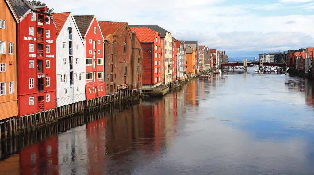 Enlightened by the medieval spirit RIVER NID ANJA WIEMERS Charming Trondheim is home to popular attractions,