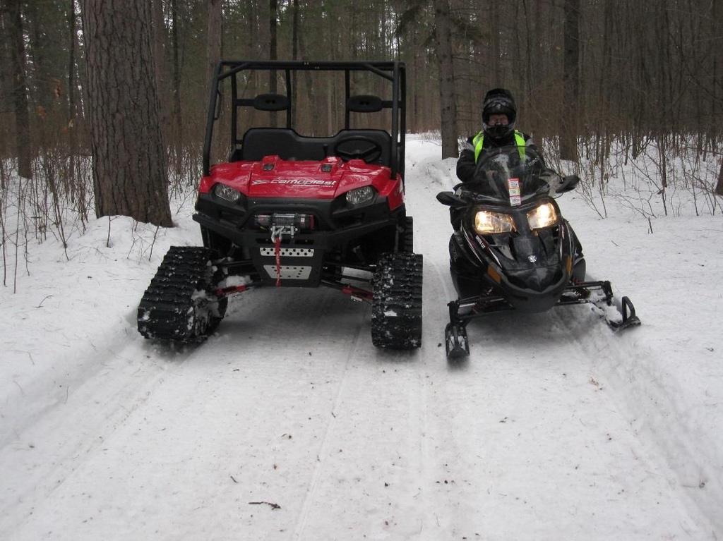 The best way to ensure a sufficient trail width is consistently maintained is to use a drag or tiller that s wide enough to provide the desired width with a single grooming pass.