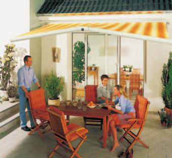 markilux product catalogue. 013 SEMI-CASSETTE AWNINGS markilux 1600 Pavilion 2 Outstanding new technology, gable shaped for large shade areas and excellent water drainage.