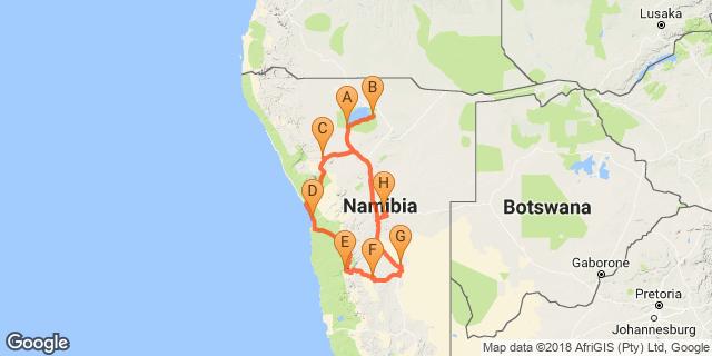 P a g e 3 Nomad Namibia Explorer Etosha South - Etosha East - Damaraland - Swakopmund - Sossusvlei - Southern Namibia - Mariental - Greater Windhoek 13 Days / 12 Nights Date of Issue: 09 May 2018