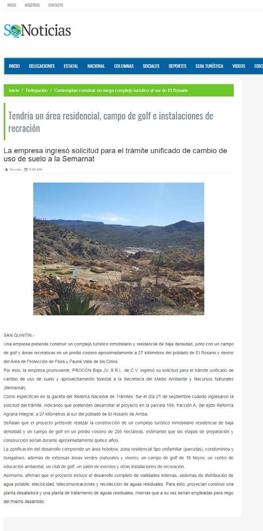Section II: Background Public Notice link: To obtain government approval, especially in a protected zone like where Cielo Mar is situated, we had to present a comprehensive environmental impact study.