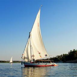 Enjoy a romantic felucca boat cruise in the afternoon around