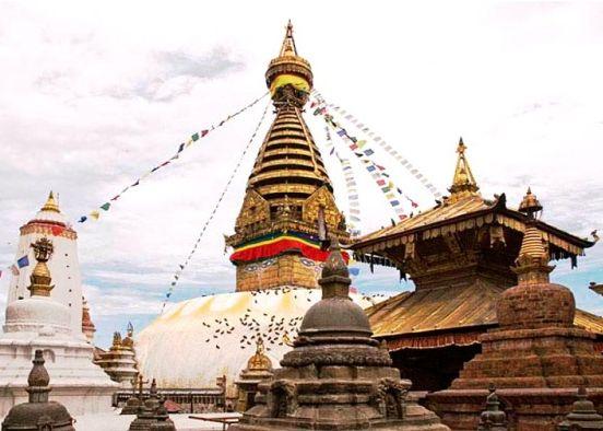 The earthquake has untouched the main dome of Swoyambhunath Stupa, however the temples around have been destroyed and the restoration has already begun.