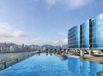 The hotel features 555 rooms and suites, six restaurants and a rooftop swimming pool.