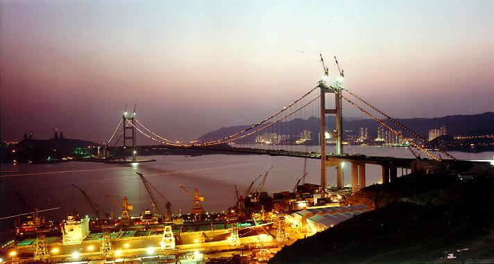Tsing Ma Bridge World's longest span suspension bridge carrying both road and rail traffic.