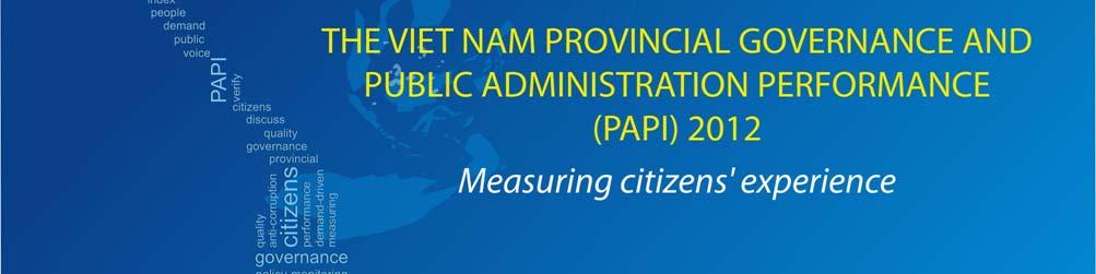 and public administration survey in Viet Nam Second annual iteration monitoring changes