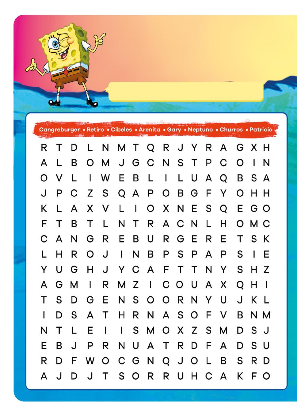 WORD SEARCH Test your skills. Find the key words used in the book.