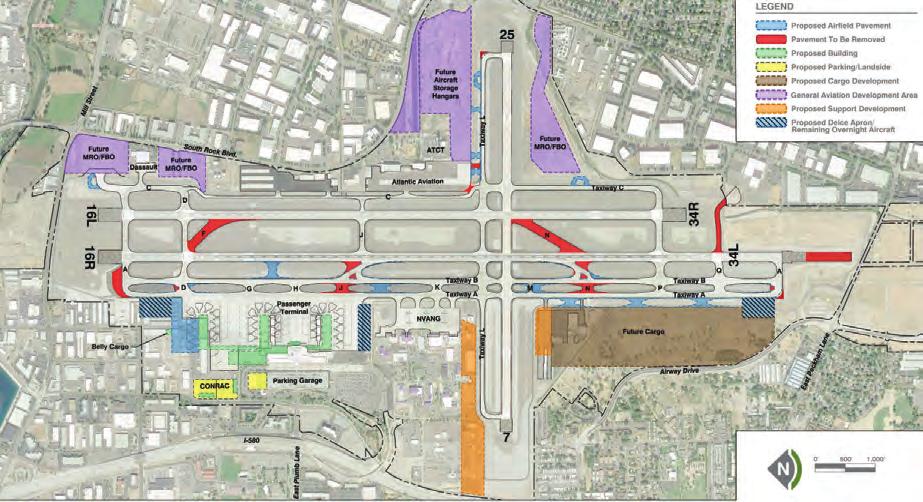 Landside Recommendations Relocate exis ng rental car Quick Turnaround Area (QTA) and Ready/Return facili es from the exis ng parking garage into a new CONRAC facility located north of the terminal