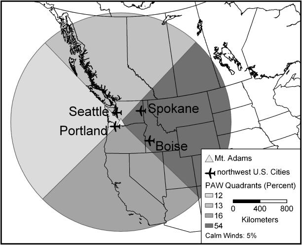 80 Volume 59, Number 1, February 2007 Figure 2 The study area in the northwest United States. PAW ¼ percentage of annual winds.