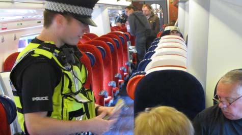 Theft of Passenger Property French Youth Reunited with parents Officers have been carrying out on-train patrols, warning passengers about the dangers regarding theft of property.