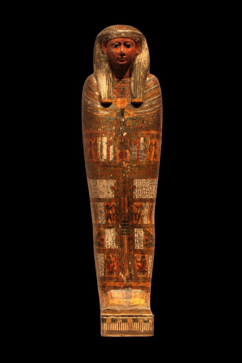 Religion Polytheistic Tombs were often filled with furnishings and riches for the afterlife. Mummification of kings, queens, nobles, and the rich.