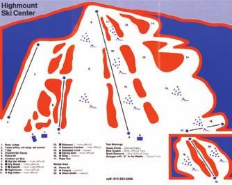 The Ski Center has 2,193 acres of terrain (185 acres of skiable terrain), 1,404 vertical feet, and will have the capacity to accommodate 9,000 people at one time. The Ski Center also has 9.