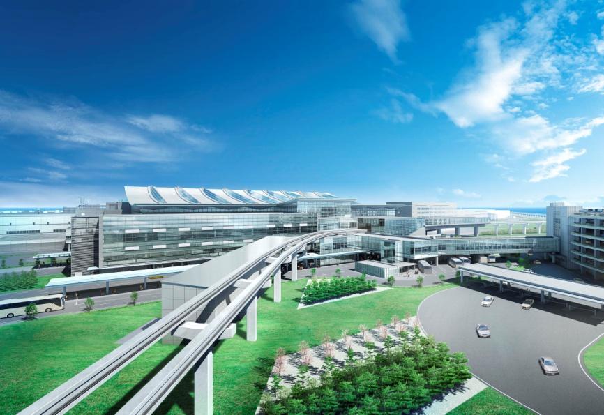 for general arrival passengers Path for VIP arrival passengers Terminal Market Place Observation Deck Airside Area Parking lot for airport users Monorail Connecting