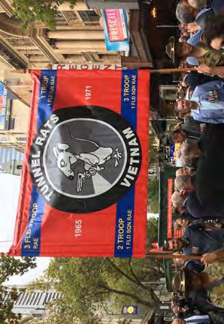 John has acquired an impressive banner and communicated with as many of the Tunnel Rats he could find in SA, so they are ready to roll for ANZAC Day this year.