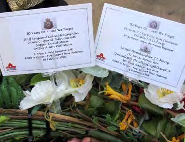 Colonel John Kemp AM, Officer Commanding 1st Field Squadron Group RAE, South Vietnam 1967-68 laid a wreath on behalf of us all at the Australian War Memorial Canberra on 18th February last year.