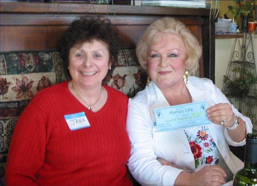 Two new members were introduced: Jana Kyntl of Marbles Café, provided a Gift Certificate to