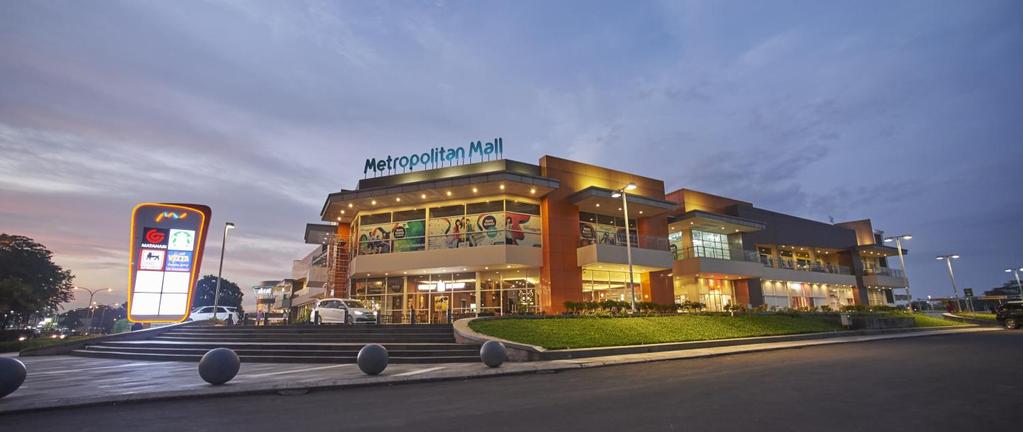 (commercial shopping mall) GRAND OPENING: 13 DEC 2013 PROJECT AREA: 25,000 sq.m GROSS FLOOR AREA: 125,362 sq.m; RENTABLE AREA: 51,150 sq.
