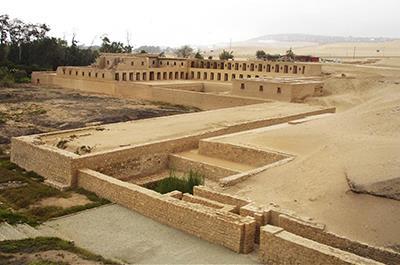 Visit the archaeological site of Pachacamac, one of the largest religious centres in pre-inca times on the Peruvian coast.