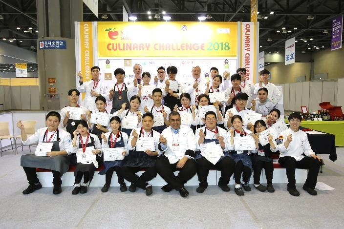 VII. SEOUL FOOD CULINARY CHALLENGE 2018 The SFH Culinary Challenge saw its 4th edition at SFH 2018, building upon its growing status with the Korean chef scene and continuing its role as a WACS