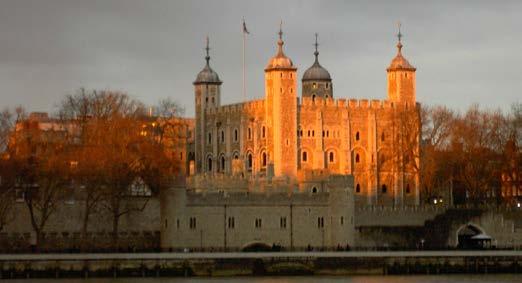If you are feeling energetic, climb the 533 steps to the top of the dome for incredible views of London. Tour Tower of London, an ancient royal palace and castle.