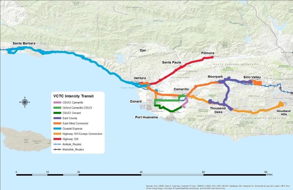 Oxnard/Camarillo/CSUCI (demonstration route) connects Oxnard, Camarillo and CSUCI.