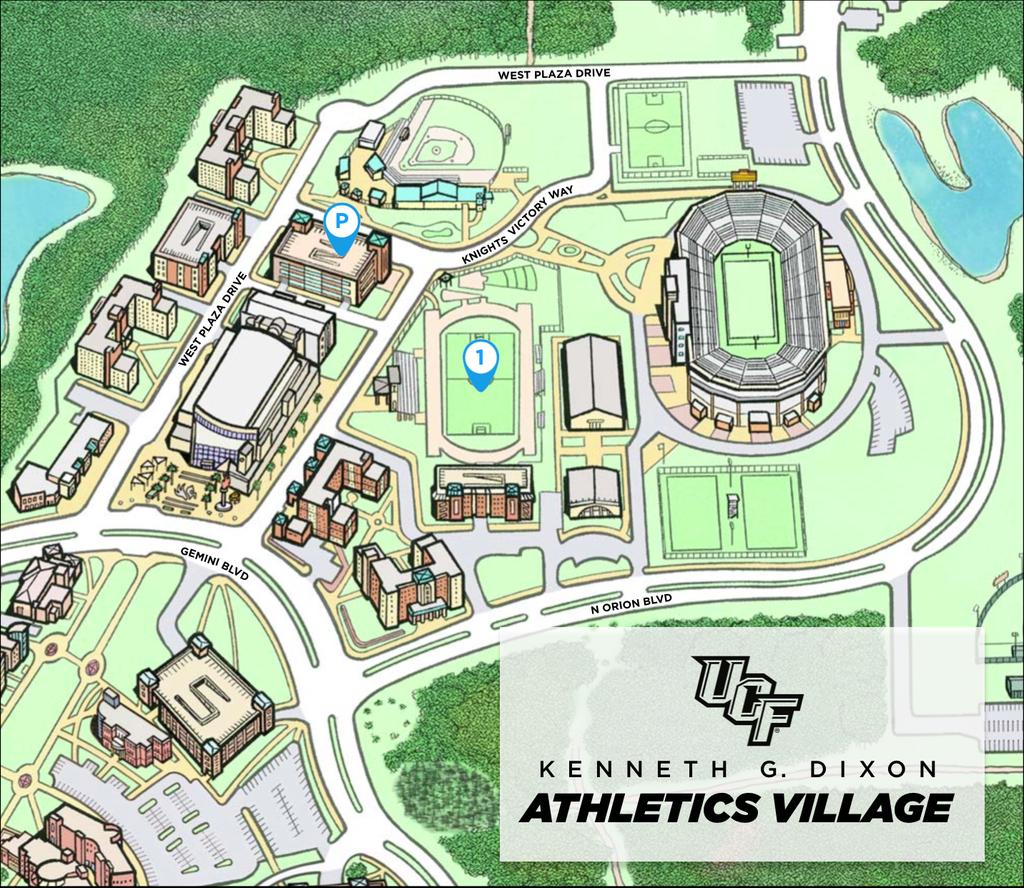 CENTRAL FLORIDA GIRLS SOCCER CAMPS SUMMER 2019 PICK-UP/DROP-OFF DIRECTIONS AND MAPS ALL CAMPERS Check-in/Drop-off - Monday-Friday will take place at the entrance to the UCF Soccer Stadium.