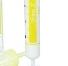 Monovettes) allows hygienic withdrawal of urine from a