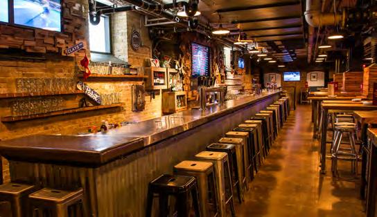 THE ANTLER ROOM Nestled under The Loose Moose, The Antler Room hosts an eclectic mix of Canadiana décor, a curated craft draught program and a