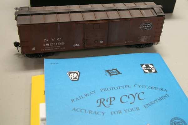 Larry Wolohon brought in an O scale NYC USRA 40-foot box car.