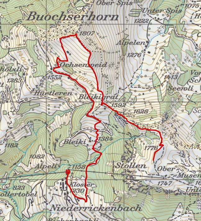 HB/NW-016 Buochserhorn (1807 meters) Activation date: October 5, 2012 The logical place to depart for Buochserhorn is the Ober Musenalp summit station as described in the writeup for HB/NW-017