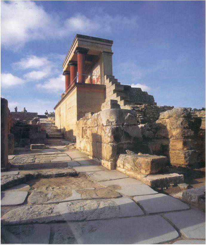 THE MINOANS While parts of the lower levels of the buildings were built in ashlar masonry, most of the upper floors